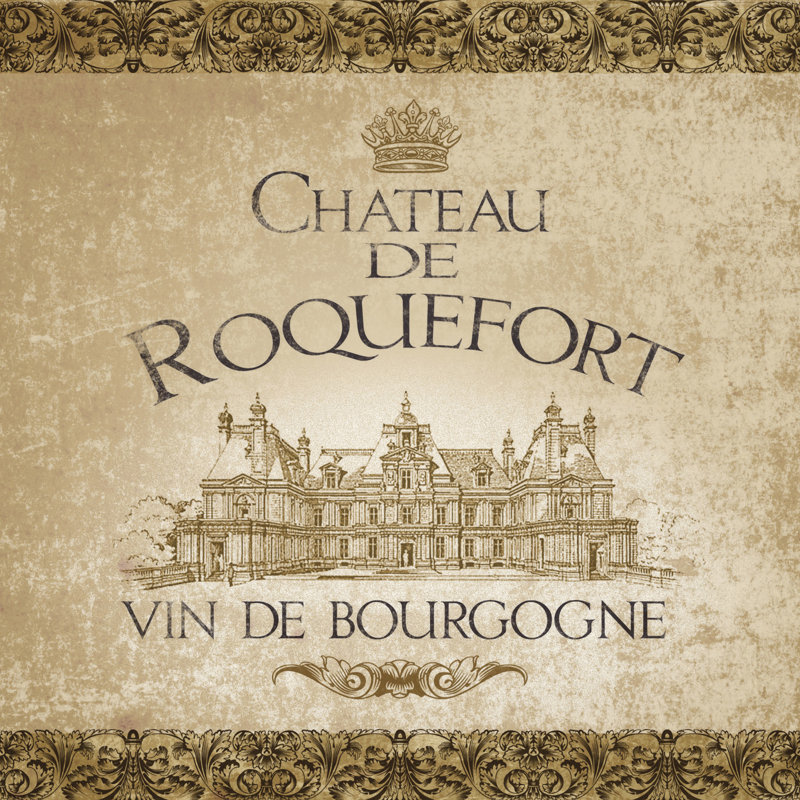 Wine Label III - Wrapped Canvas Print, 91cm H x 91cm W x 3.8cm D