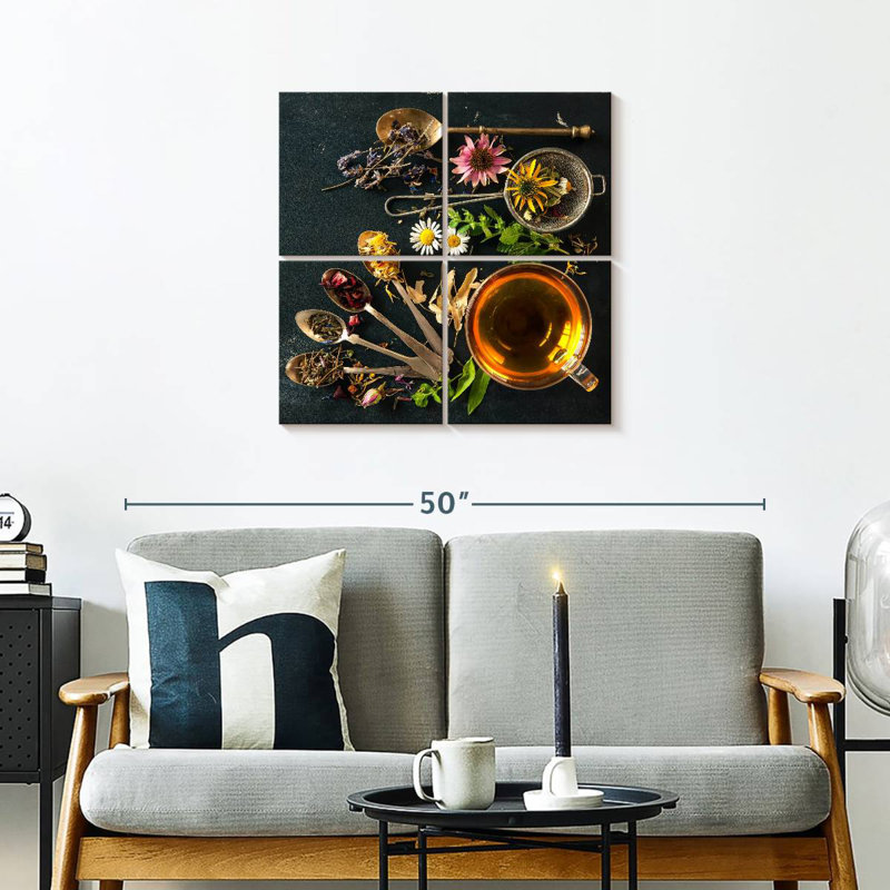 Yarlin Flower Tea, 26" H x 26" W