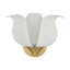 Elsie 1-Light Wall Sconce in Warm Brass by Breegan Jane