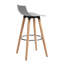 Amethyst Counter Stool with Solid Wood Frame