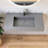 35'' Wall Mounted Bathroom Sink Solid Surface Sink with Faucet Hole-119329481