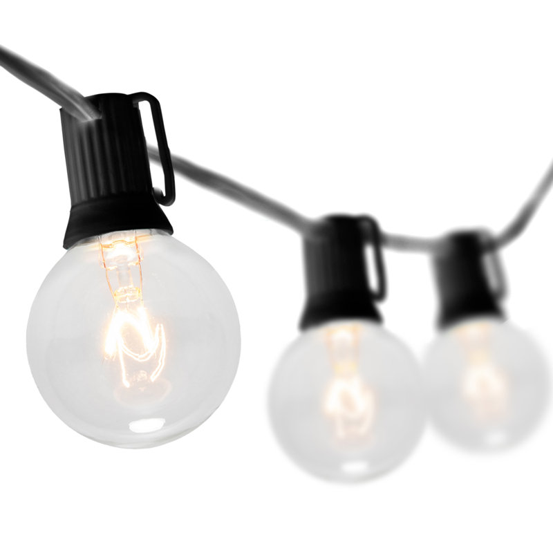 Outdoor 15 - Bulb 180'' Plug-in Globe String Light