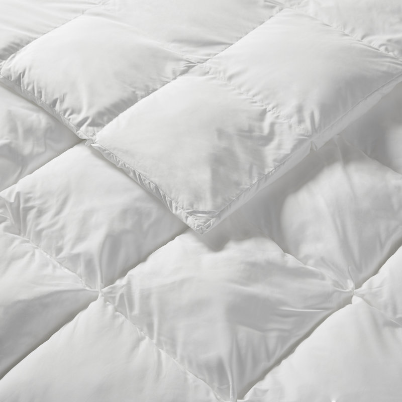 Édredon en duvet synthétique Prampton, Très grand lit, Blanc