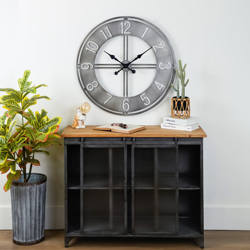 Horloge murale rétro surdimensionnée 30 "