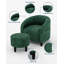 Fauteuil d'appoint moderne en velours avec repose-pieds et fauteuil club