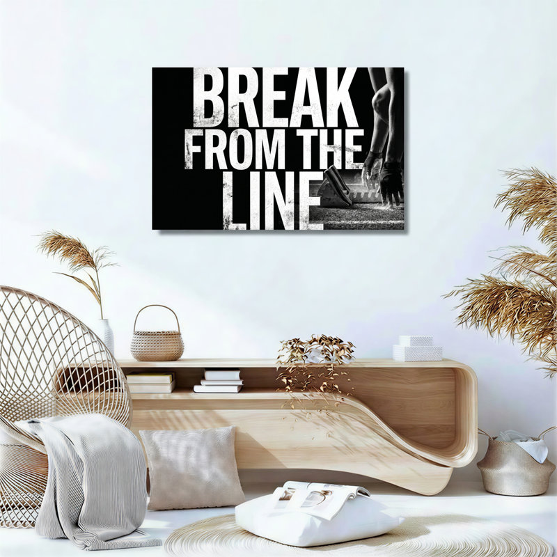 Ensemble de 1 tableau mural Break From Canvas, H 36 po x l 48 po, Toile tendue