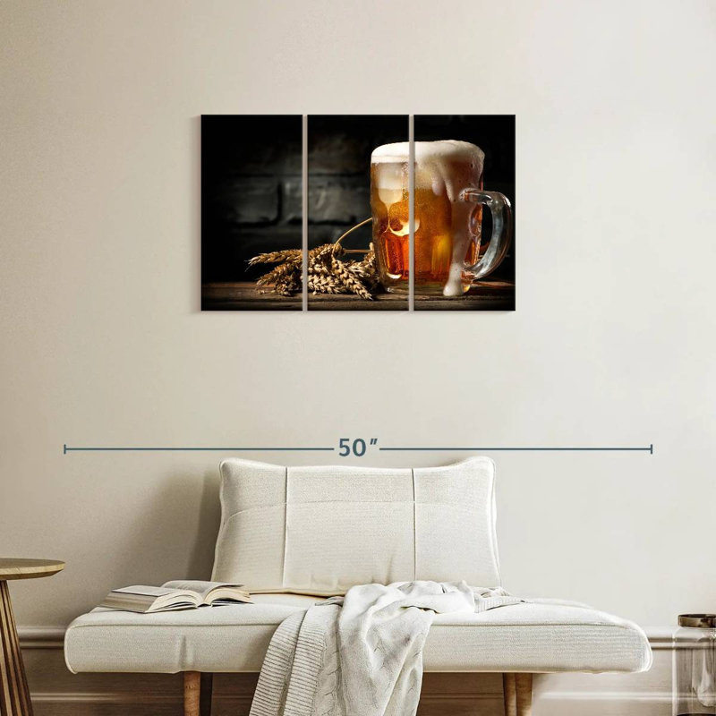 Yarlin Foamy Beer, 20" H x 33" W