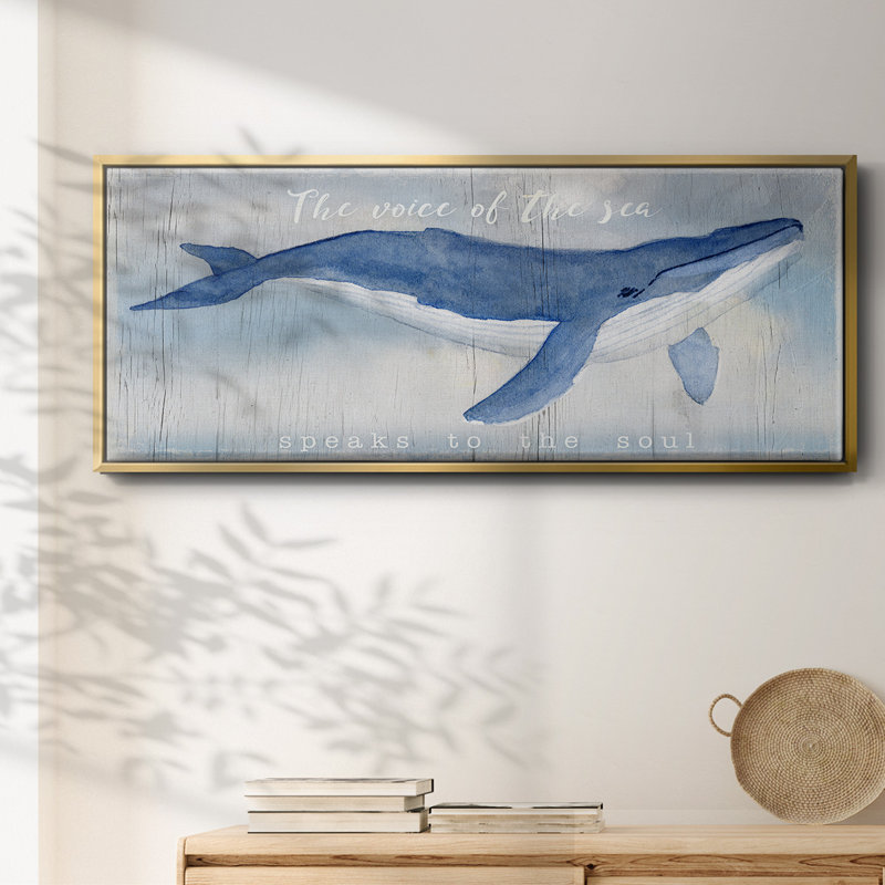 Voix de la mer - toile encadrée, H 20 po x l 50 po
