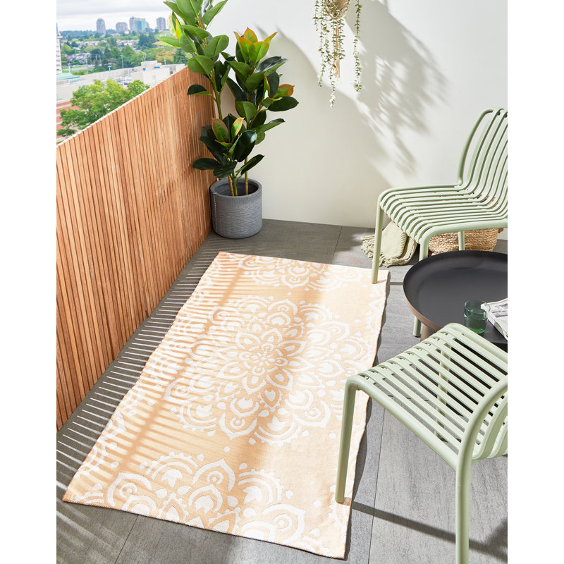 Outdoor Rug KARWAR Beige, Rectangle 80 x 150 cm