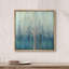 «Teal Dots On A Tree Nature Illustration Modern Art Rustic Relax Calm», reproduction d'art sur toile encadrée-184425977-184425978