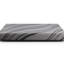 Matelas en mousse à mémoire de forme très grand - gris, mousse viscoélastique réactive grise haute densité, base