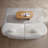 Modern Modular 4+1+1 Curved Sofa, Boucle Fabric For Home