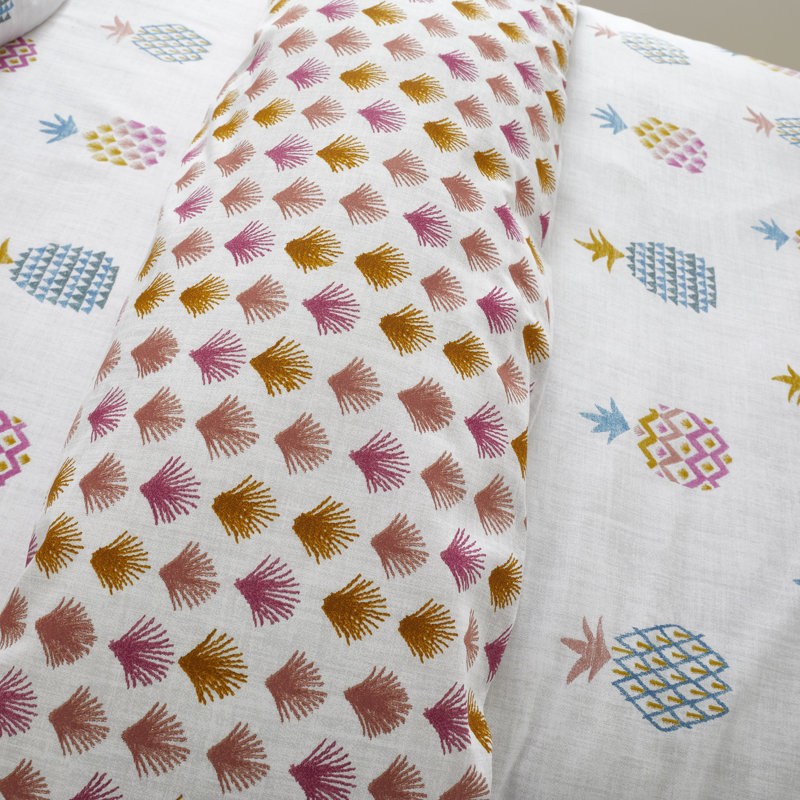 Ananas Pineapple Cotton Duvet Cover Set, Single Duvet Cover + 1 Standard Pillowcase