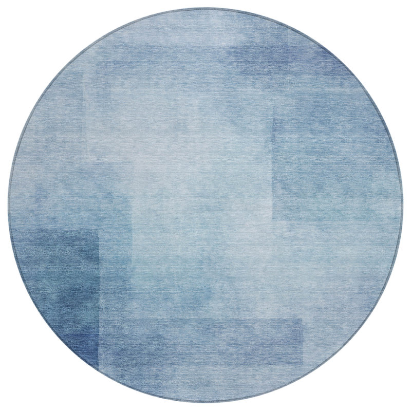 Tapis d'intérieur / extérieur bleu Belvara , 8 pi x 8 pi