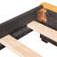 Lit tapissier avec 2 tiroirs de rangement, taille simple, lin, sans sommier, lit de jour à ressorts requis, rangement,-629735395