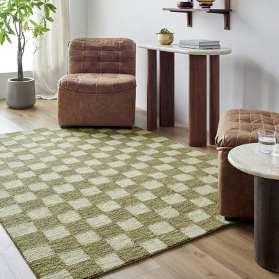 Moroccan Wool Hand Tufted Area Rug