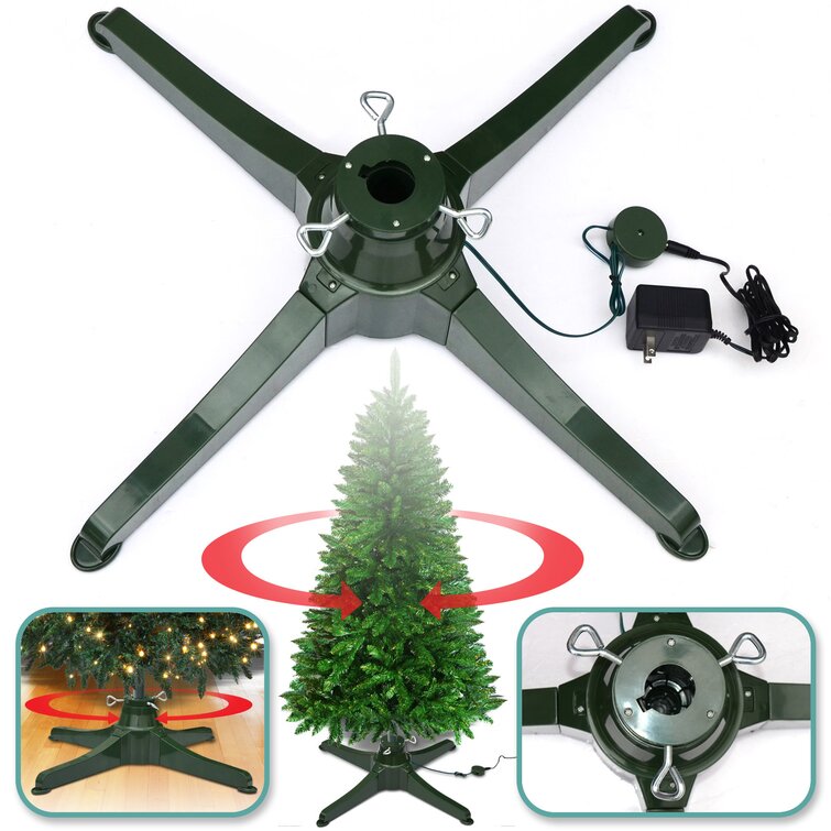 Home Heritage 23.6-in Metal Swivel Rotating 9-ft Tree Stand in the  Christmas Tree Stands department at