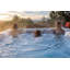 Canadian Spa Co St Lawrence 230V 10 Person 73 - Jet Acrylic Rectangle Hot Tub with Ozonator and Built-In Speaker in Chocolate