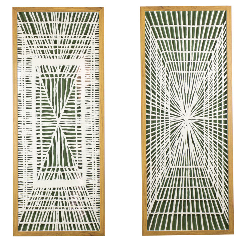 Handmade Farmhouse Abstract Wall Decor on Paper