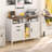 Lateral File Cabinet with 2 Drawers and Door