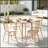 Multi-Function Extendable Dining Table,Convertible Drop-Leaf Round Table,Transforming Coffee Table,Small Space Bar Table(Only 1Pcs Table)