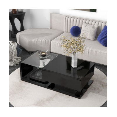 Table basse en verre trempé Modern Table de salon