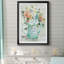 Daisy Pitcher Bouquet - Reproduction d'art sur papier encadrée-1547241518-1547241515