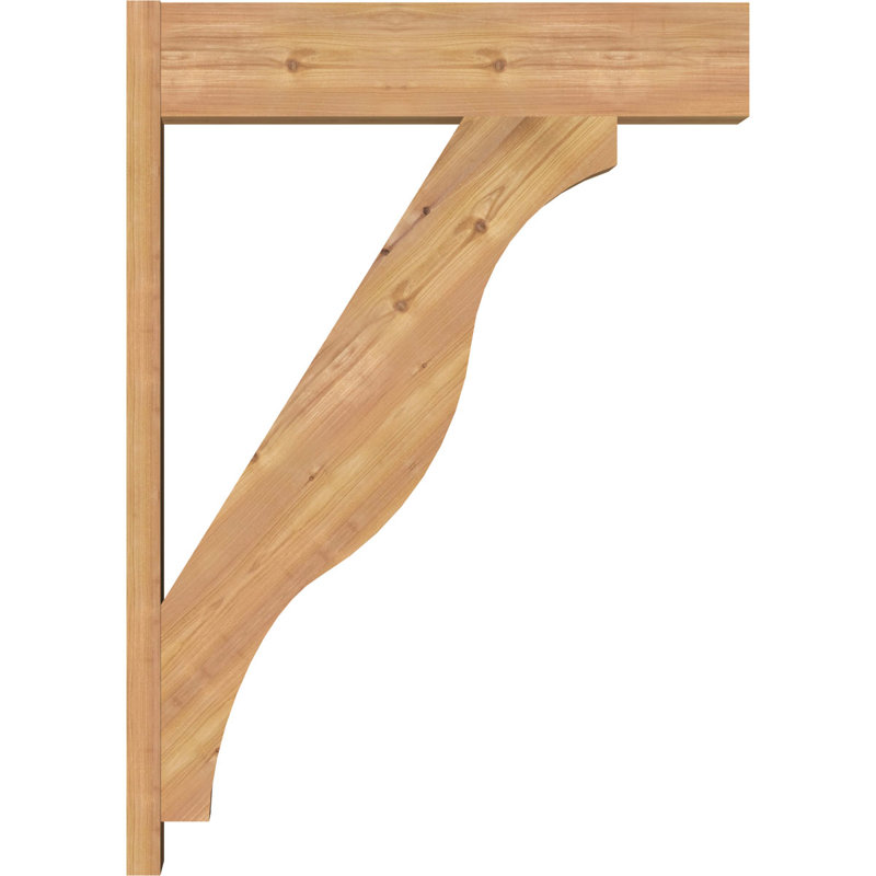 Funston Block Outlooker, 30" D x 42" H, 7 1/2" W Western Red Cedar (Smooth)