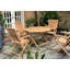 Table pliante en teck Jarrit, naturel