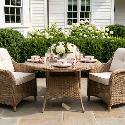 Seras Teak Wood 6-Person Dining Set