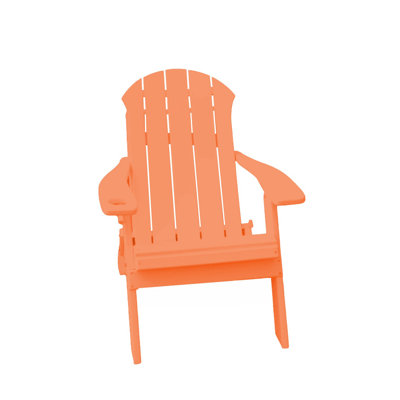Woden Resin Folding Adirondack Chair