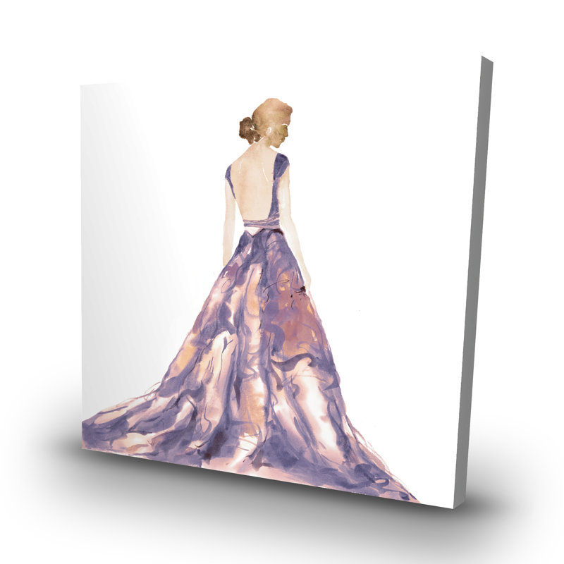 prom dress - 32"x32" art on canvas