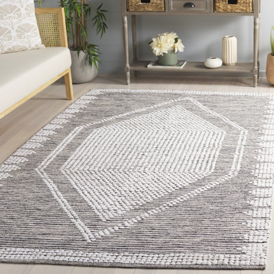Tapis noir / ivoire Jasone 980