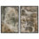 Shifting Strata Duo Canvas Print Abstract Wall Decor Set by Art Remedy, Black Frame, 10 x 15