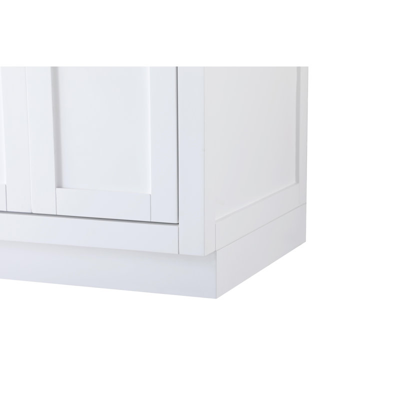 Ahner 60 inch Double Bathroom Vanity, White