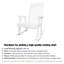 Chaise berçante d'extérieur en bois massif Ruvimbo-86843595