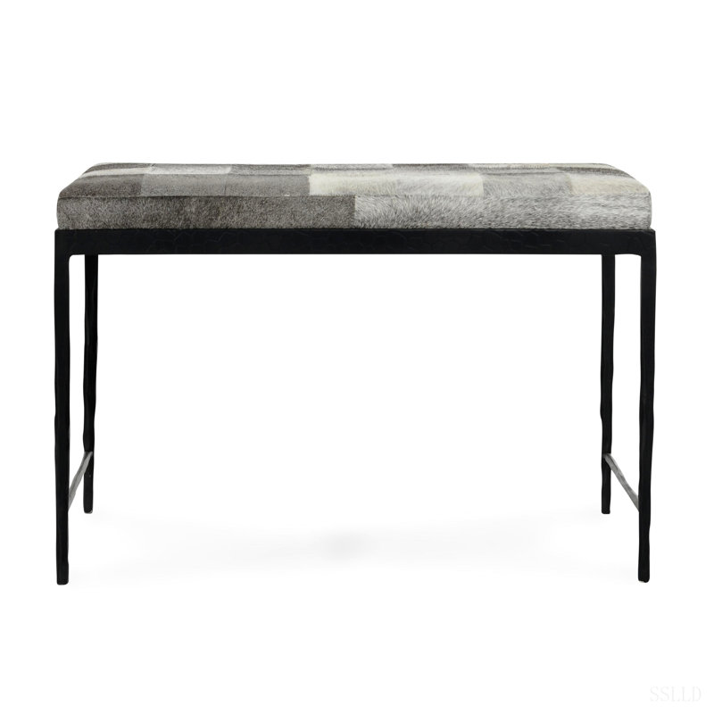 Banc en peau de mouton 28 po Achen gris
