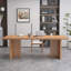 Bureau rectangulaire brun en bois massif-109670577