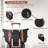 Ensemble de valises 6 pièces Hardshell, valises extensibles légères à deux roues, verrou TSA, noir-117793385