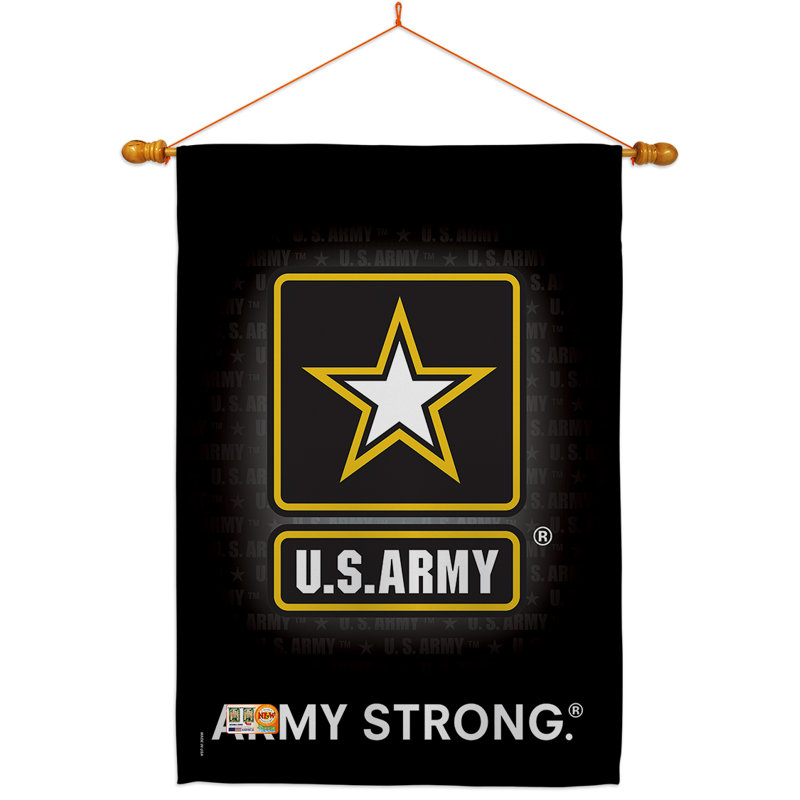40 x 28 po en polyester à 2 côtés de l’armée américaine ensemble de drapeau