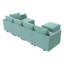 Upholstered L-Shaped Sectional Reversible