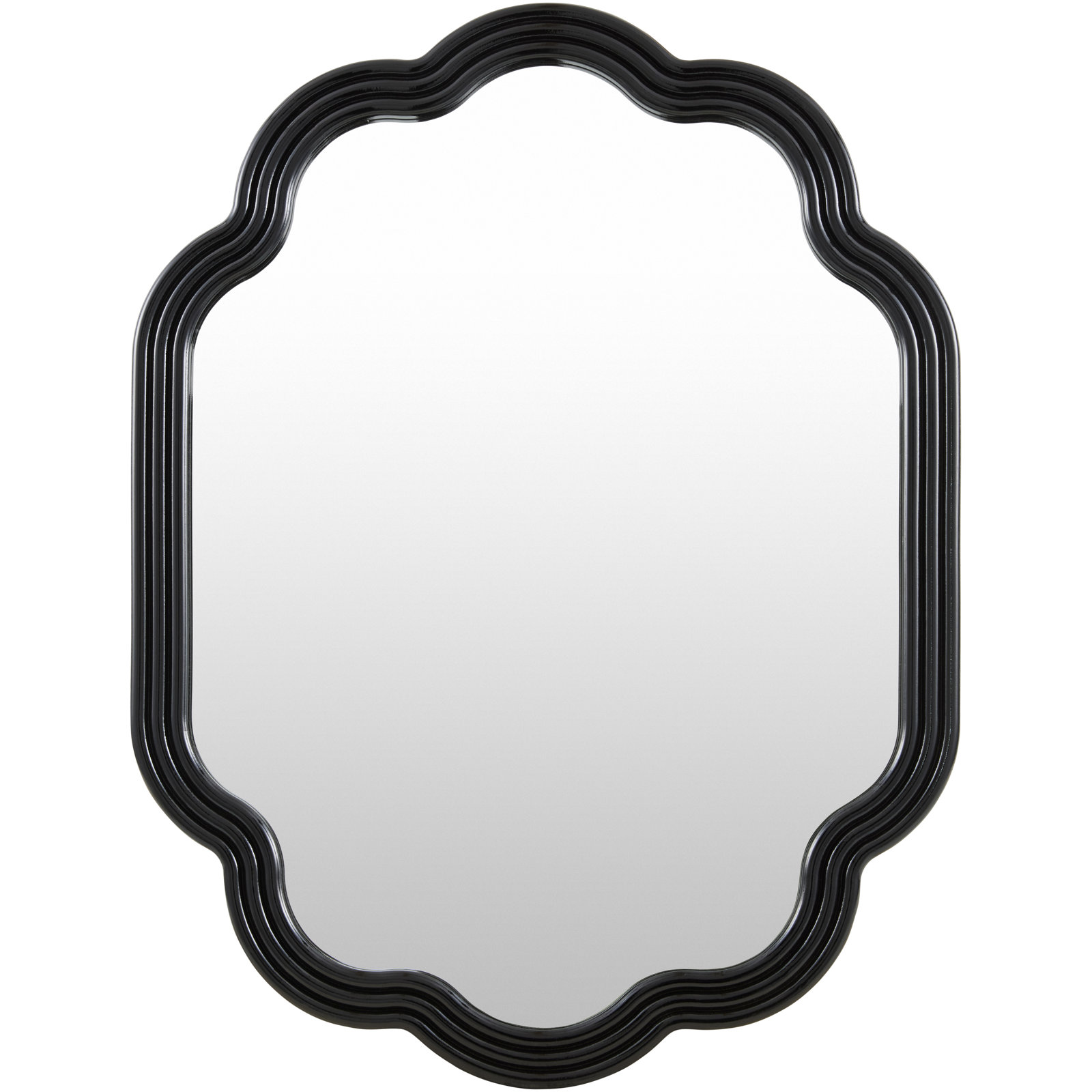 Aysun Mirror, 33" x 25", Black