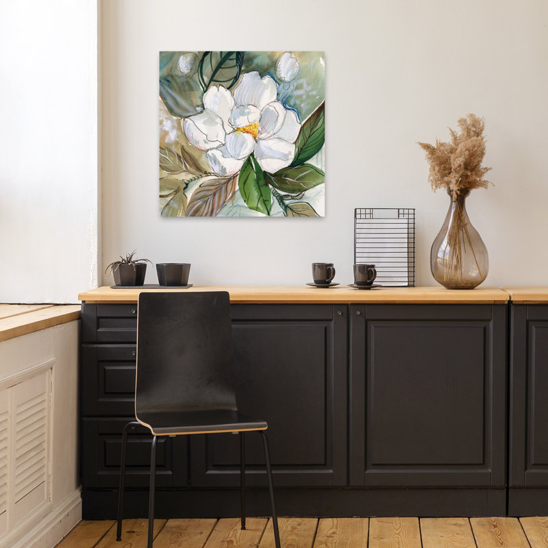 Pivoine gracieuse, art floral contemporain, H 18 po x l 18 po