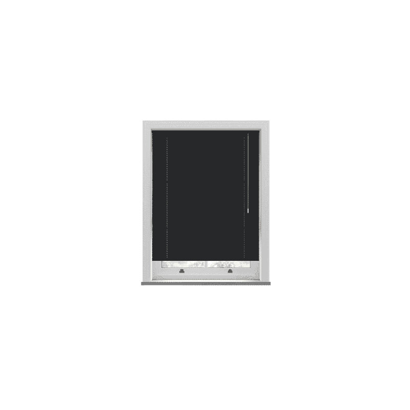 Room Darkening Venetian Blind, 170cm W x 152cm L, Black