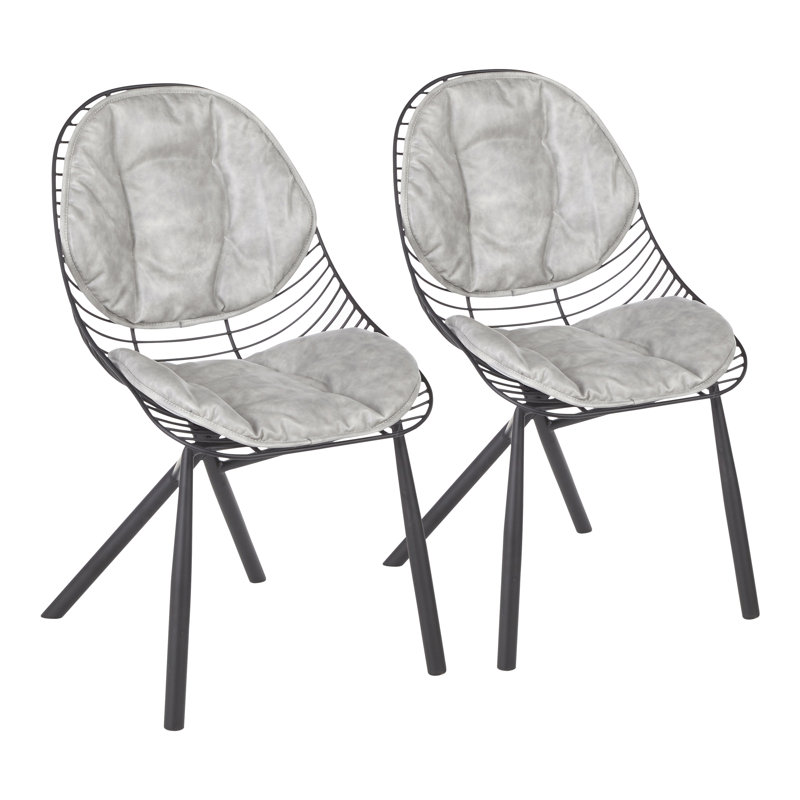 Beaudette Dining Chair with Removable Cushions, Light Grey