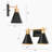Brooklyn-BB 2 - Light Dimmable Black Vanity Light