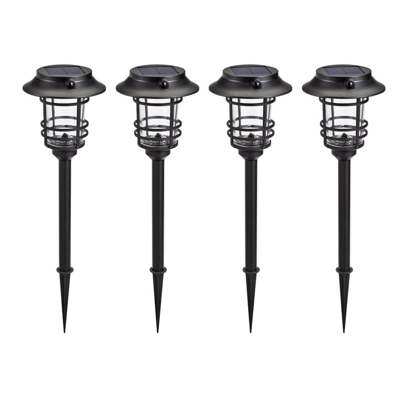 Solar Powered Integrated LED Pathway Light, Black