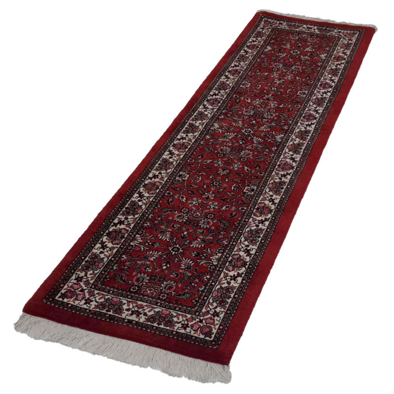 Tapis de couloir oriental en coton / laine 1 pi 10 po x 6 pi 9 po Oriental
