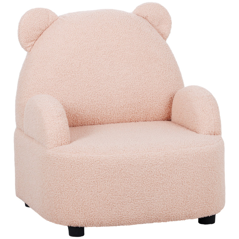AIYAPLAY Kids Armchair Bear Shaped Toddler Chair 18 Months to 3 Years, Pink