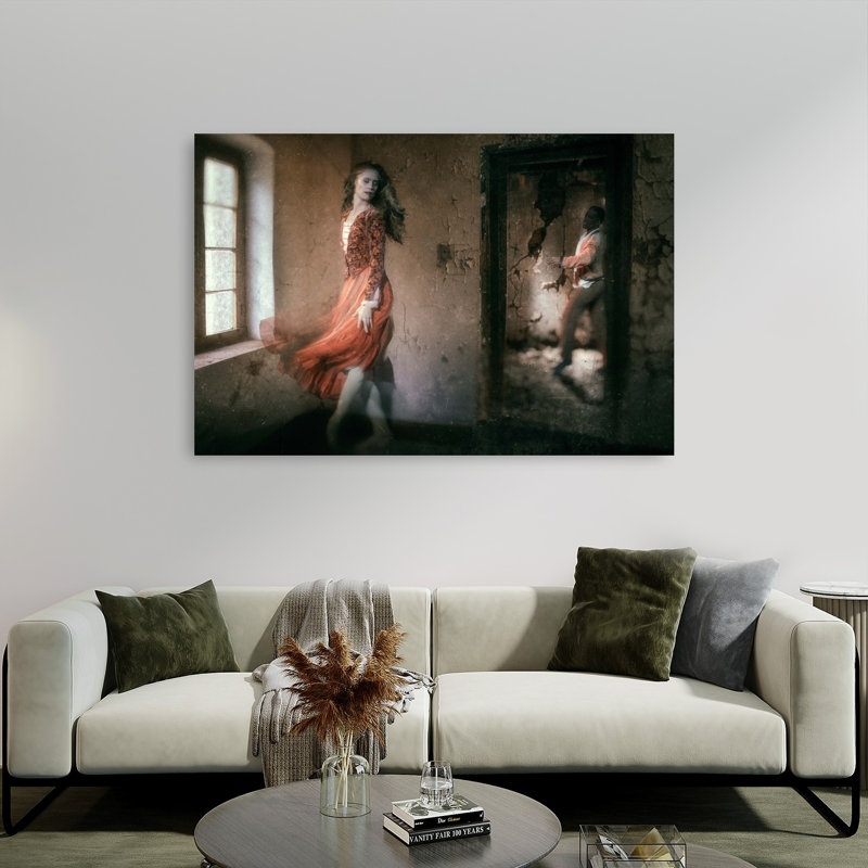 Danse éthérée, vieille chambre, affiche murale romantique et dramatique, H 40 po x l 60 po